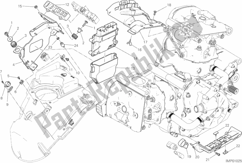 Todas as partes de Unidade De Controle Do Motor do Ducati Monster 1200 S USA 2017